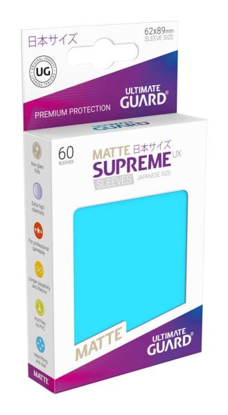 Ultimate Guard Supreme UX Kartenhüllen Japanische Größe Matt Hellblau (60)