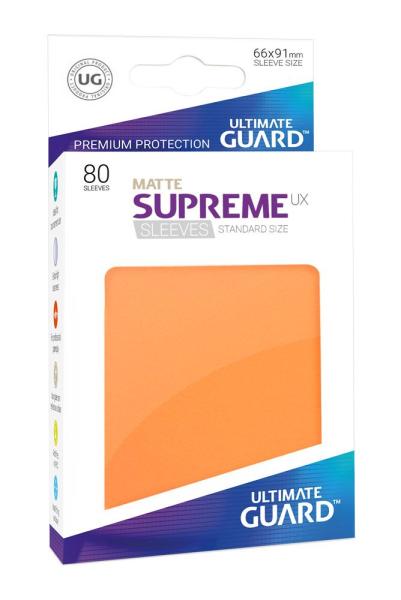 Ultimate Guard Supreme UX Kartenhüllen Standardgröße Matt Orange (80)