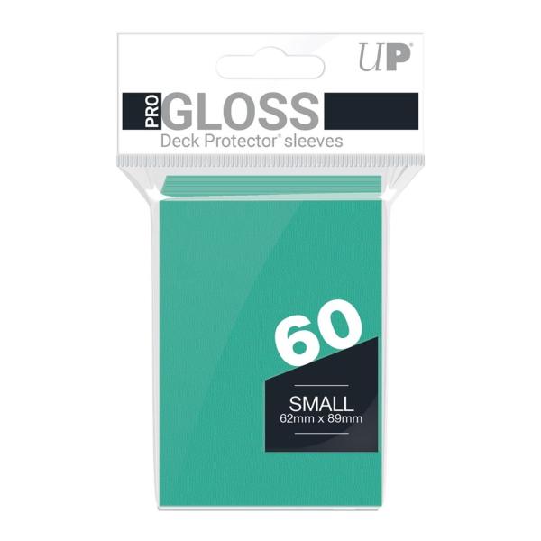 Ultra Pro Kartenhüllen - Gloss Aqua (60) - Japanische Größe