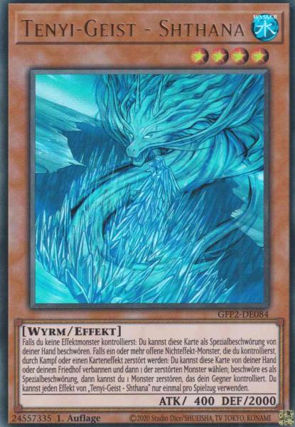 Tenyi-Geist - Shthana GFP2-DE084 ist in Ultra Rare Yu-Gi-Oh Karte aus Ghosts from the Past The 2nd Haunting 1.Auflage