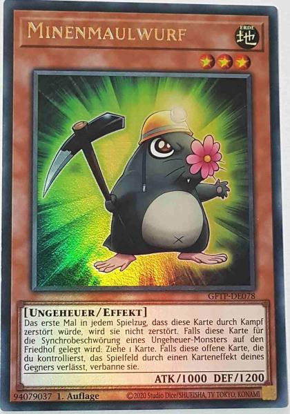 Minenmaulwurf GFTP-DE078 ist in Ultra Rare Yu-Gi-Oh Karte aus Ghost From The Past 1.Auflage