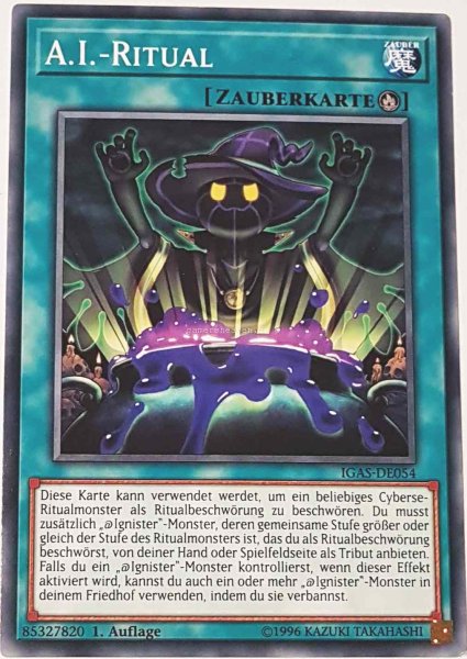 A.I.-Ritual IGAS-DE054 ist in Common Yu-Gi-Oh Karte aus Ignition Assault 1.Auflage