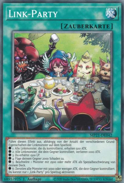 Link-Party MP21-DE042 ist in Common Yu-Gi-Oh Karte aus Tin of Ancient Battles 1.Auflage