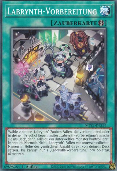 Labrynth-Vorbereitung MP23-DE234 ist in Common Yu-Gi-Oh Karte aus 25th Anniversary Tin Dueling Heroes 1.Auflage