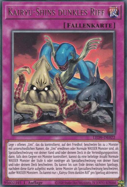 Kairyu-Shins dunkles Riff LED9-DE022 ist in Rare Yu-Gi-Oh Karte aus Legendary Duelists Duels from the Deep 1.Auflage