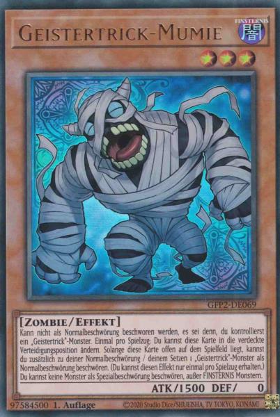 Geistertrick-Mumie GFP2-DE069 ist in Ultra Rare Yu-Gi-Oh Karte aus Ghosts from the Past The 2nd Haunting 1.Auflage