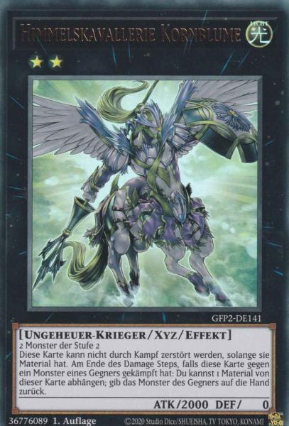 Himmelskavallerie Kornblume GFP2-DE141 ist in Ultra Rare Yu-Gi-Oh Karte aus Ghosts from the Past The 2nd Haunting 1.Auflage