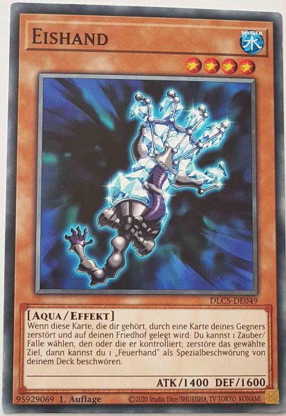 Eishand DLCS-DE049 ist in Common Yu-Gi-Oh Karte aus Dragons of Legend The Complete Series 1.Auflage