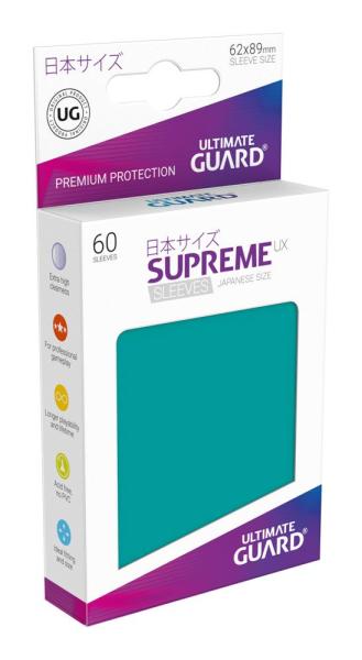 Ultimate Guard Supreme UX Kartenhüllen Japanische Größe Petrolblau (60)