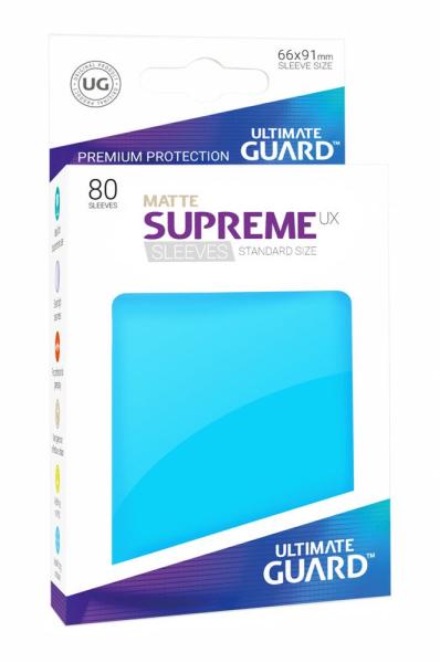 Ultimate Guard Supreme UX Kartenhüllen Standardgröße Matt Hellblau (80)