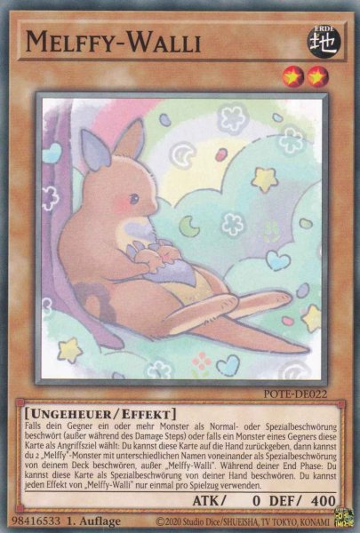 Melffy-Walli POTE-DE022 ist in Common Yu-Gi-Oh Karte aus Power of the Elements 1.Auflage