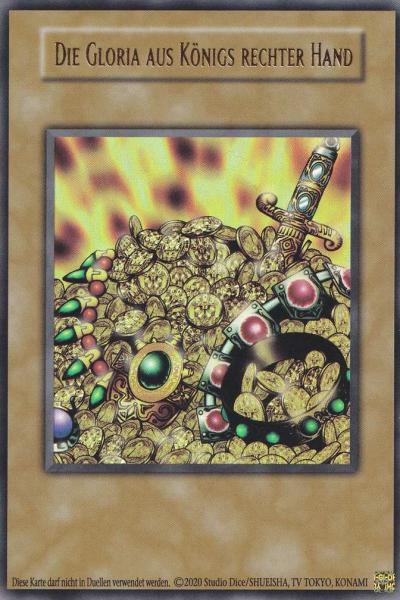 Die Gloria aus Königs rechter Hand YGLD-DETKN-2 ist in Ultra Rare Yu-Gi-Oh Karte aus Yugis Legendary Decks - King of Games unlimitiert