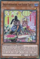 Kreaturenanzahl von Kaiser Tanuki POTE-DE037 ist in Super Rare Yu-Gi-Oh Karte aus Power of the Elements 1.Auflage