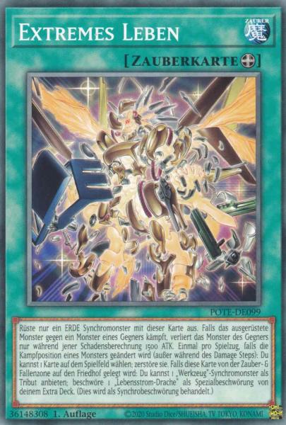 Extremes Leben POTE-DE099 ist in Common Yu-Gi-Oh Karte aus Power of the Elements 1.Auflage