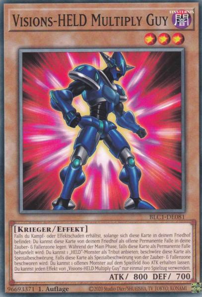 Visions-HELD Multiply Guy BLC1-DE081 ist in Common Yu-Gi-Oh Karte aus Battles of Legend Chapter 1 1.Auflage