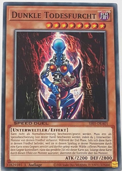 Dunkle Todesfurcht SS05-DEA01 ist in Common Yu-Gi-Oh Karte aus Twisted Nightmares 1.Auflage