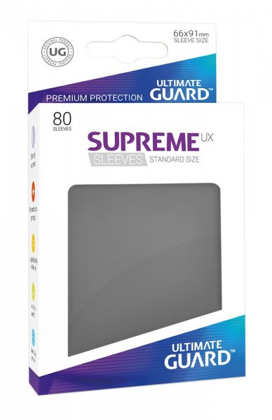 Ultimate Guard Supreme UX Kartenhüllen Standardgröße Dunkelgrau (80)