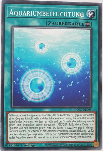 Aquariumbeleuchtung DLCS-DE095 ist in Common Yu-Gi-Oh Karte aus Dragons of Legend The Complete Series 1.Auflage