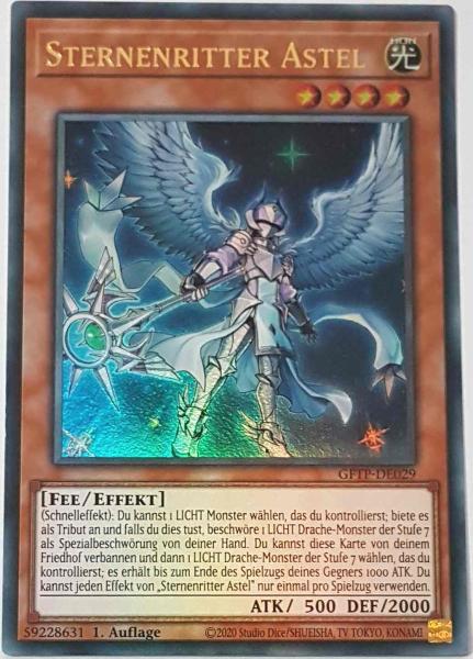 Sternenritter Astel GFTP-DE029 ist in Ultra Rare Yu-Gi-Oh Karte aus Ghost From The Past 1.Auflage