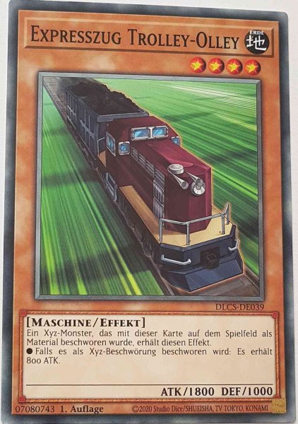 Expresszug Trolley-Olley DLCS-DE039 ist in Common Yu-Gi-Oh Karte aus Dragons of Legend The Complete Series 1.Auflage