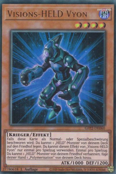 Visions-HELD Vyon GFP2-DE060 ist in Ultra Rare Yu-Gi-Oh Karte aus Ghosts from the Past The 2nd Haunting 1.Auflage