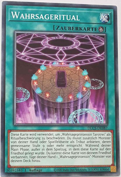 Wahrsageritual DLCS-DE087 ist in Common Yu-Gi-Oh Karte aus Dragons of Legend The Complete Series 1.Auflage