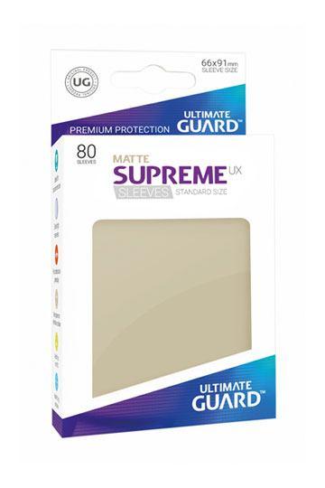 Ultimate Guard Supreme UX Kartenhüllen Standardgröße Matt Sand (80)