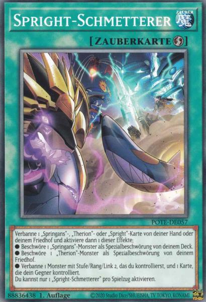 Spright-Schmetterer POTE-DE057 ist in Common Yu-Gi-Oh Karte aus Power of the Elements 1.Auflage
