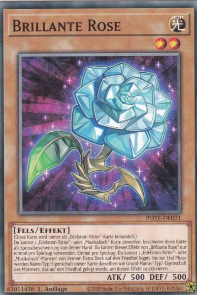 Brillante Rose POTE-DE021 ist in Common Yu-Gi-Oh Karte aus Power of the Elements 1.Auflage