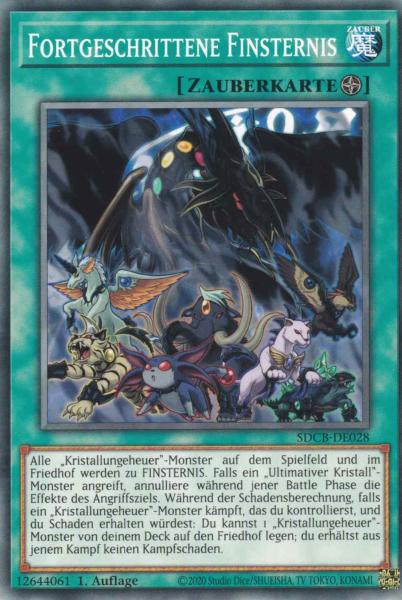 Fortgeschrittene Finsternis SDCB-DE028 ist in Common Yu-Gi-Oh Karte aus Structure Deck: Legend of the Crystal Beasts 1.Auflage