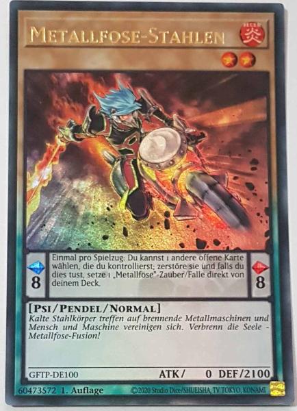 Metallfose-Stahlen GFTP-DE100 ist in Ultra Rare Yu-Gi-Oh Karte aus Ghost From The Past 1.Auflage