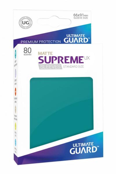 Ultimate Guard Supreme UX Kartenhüllen Standardgröße Matt Petrolblau (80)