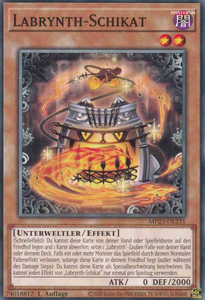 Labrynth-Schikat MP23-DE231 ist in Common Yu-Gi-Oh Karte aus 25th Anniversary Tin Dueling Heroes 1.Auflage
