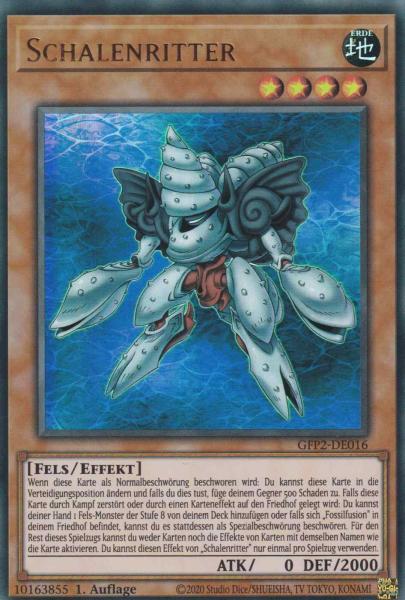 Schalenritter GFP2-DE016 ist in Ultra Rare Yu-Gi-Oh Karte aus Ghosts from the Past The 2nd Haunting 1.Auflage