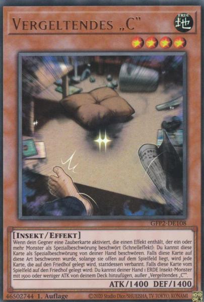 Vergeltendes „C“ GFP2-DE108 ist in Ultra Rare Yu-Gi-Oh Karte aus Ghosts from the Past The 2nd Haunting 1.Auflage