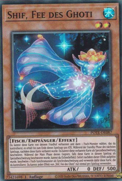 Shif, Fee des Ghoti POTE-DE087 ist in Super Rare Yu-Gi-Oh Karte aus Power of the Elements 1.Auflage