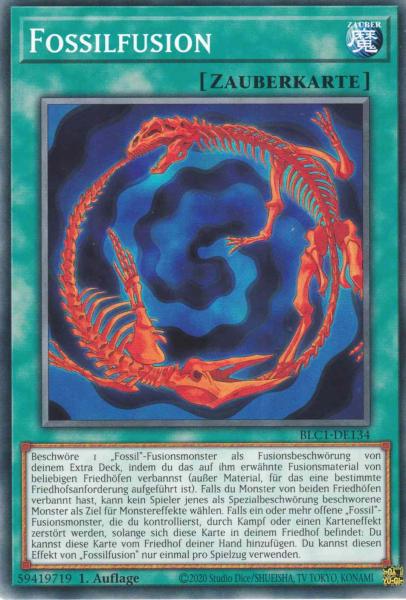 Fossilfusion BLC1-DE134 ist in Common Yu-Gi-Oh Karte aus Battles of Legend Chapter 1 1.Auflage