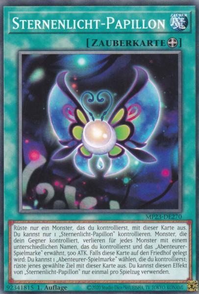 Sternenlicht-Papillon MP23-DE270 ist in Common Yu-Gi-Oh Karte aus 25th Anniversary Tin Dueling Heroes 1.Auflage