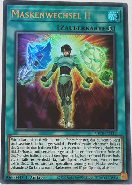 Maskenwechsel II GFTP-DE113 ist in Ultra Rare Yu-Gi-Oh Karte aus Ghost From The Past 1.Auflage