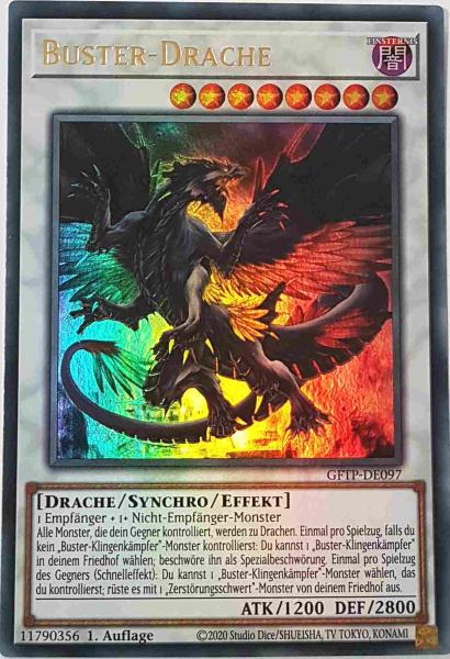 Buster-Drache GFTP-DE097 ist in Ultra Rare Yu-Gi-Oh Karte aus Ghost From The Past 1.Auflage