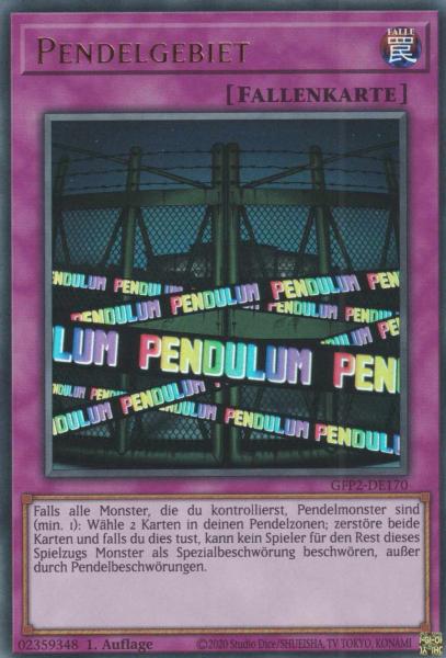 Pendelgebiet GFP2-DE170 ist in Ultra Rare Yu-Gi-Oh Karte aus Ghosts from the Past The 2nd Haunting 1.Auflage