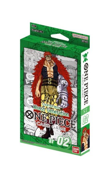 One Piece TCG Card Game - Worst Generation Starter Deck ST02 - Englisch