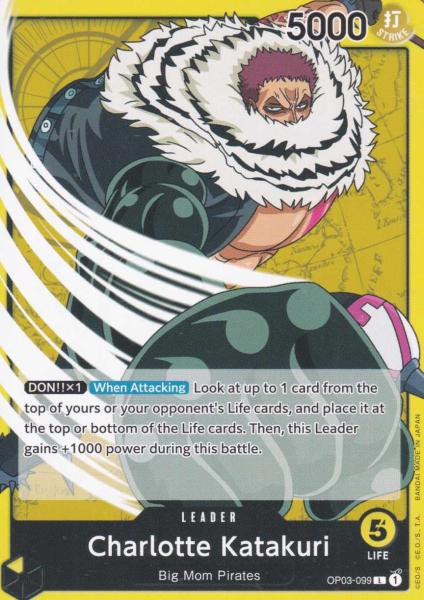 Charlotte Katakuri OP03-099 ist in Leader. Die One Piece Karte ist aus Pillars of Strength OP-03 in Normal Art.