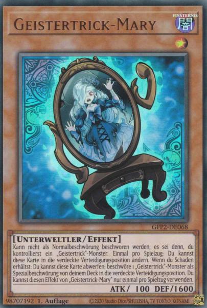 Geistertrick-Mary GFP2-DE068 ist in Ultra Rare Yu-Gi-Oh Karte aus Ghosts from the Past The 2nd Haunting 1.Auflage