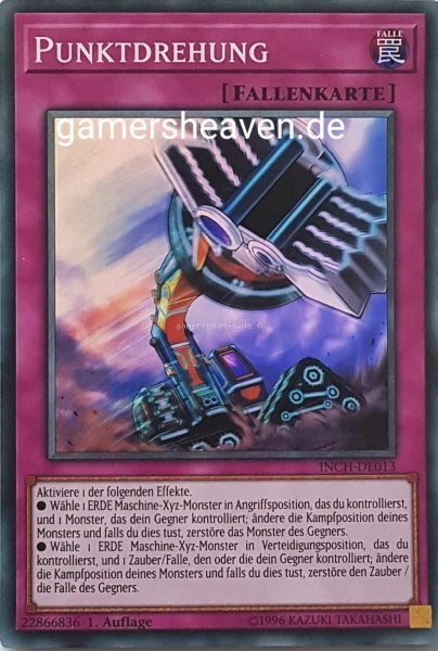 Punktdrehung INCH-DE013 ist in Super Rare Yu-Gi-Oh Karte aus The Infinity Chasers 1.Auflage
