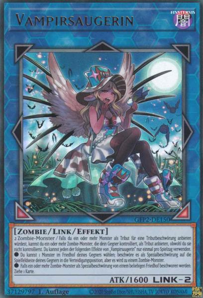 Vampirsaugerin GFP2-DE150 ist in Ultra Rare Yu-Gi-Oh Karte aus Ghosts from the Past The 2nd Haunting 1.Auflage