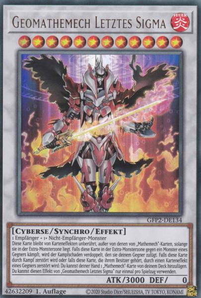 Geomathemech Letztes Sigma GFP2-DE134 ist in Ultra Rare Yu-Gi-Oh Karte aus Ghosts from the Past The 2nd Haunting 1.Auflage