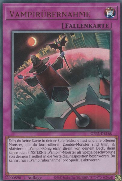 Vampirübernahme GFP2-DE168 ist in Ultra Rare Yu-Gi-Oh Karte aus Ghosts from the Past The 2nd Haunting 1.Auflage