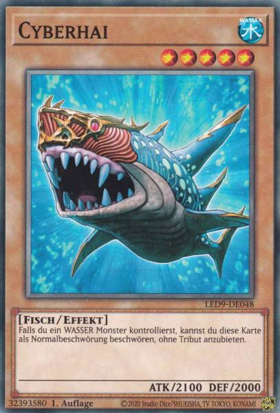 Cyberhai LED9-DE048 ist in Common Yu-Gi-Oh Karte aus Legendary Duelists Duels from the Deep 1.Auflage