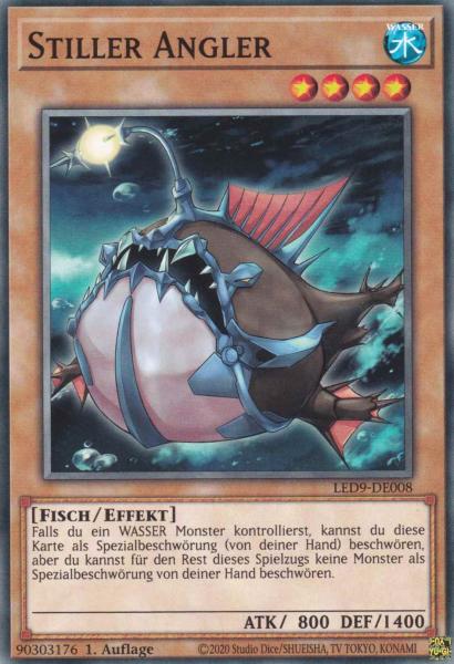 Stiller Angler LED9-DE008 ist in Common Yu-Gi-Oh Karte aus Legendary Duelists Duels from the Deep 1.Auflage